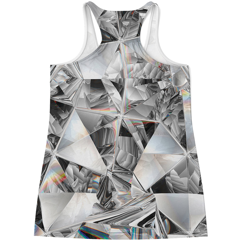 Diamond Artwork Print Women's Racerback Tank Top