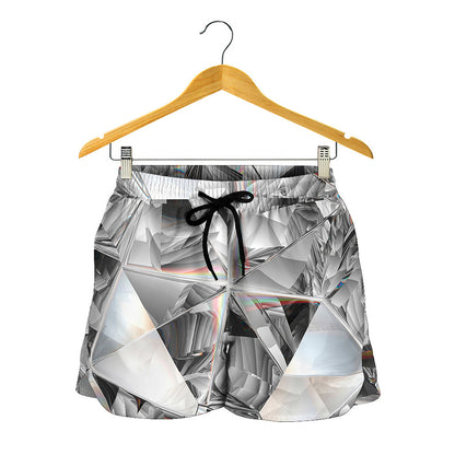 Diamond Artwork Print Women's Shorts