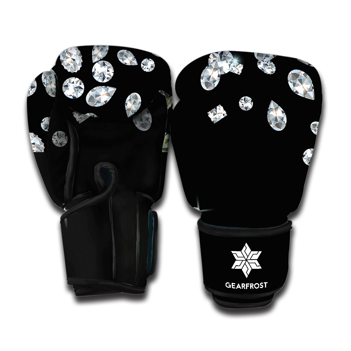 Diamond Gems Print Boxing Gloves