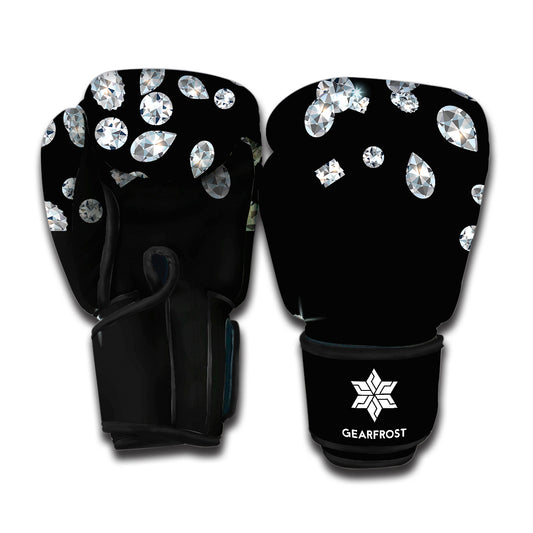 Diamond Gems Print Boxing Gloves