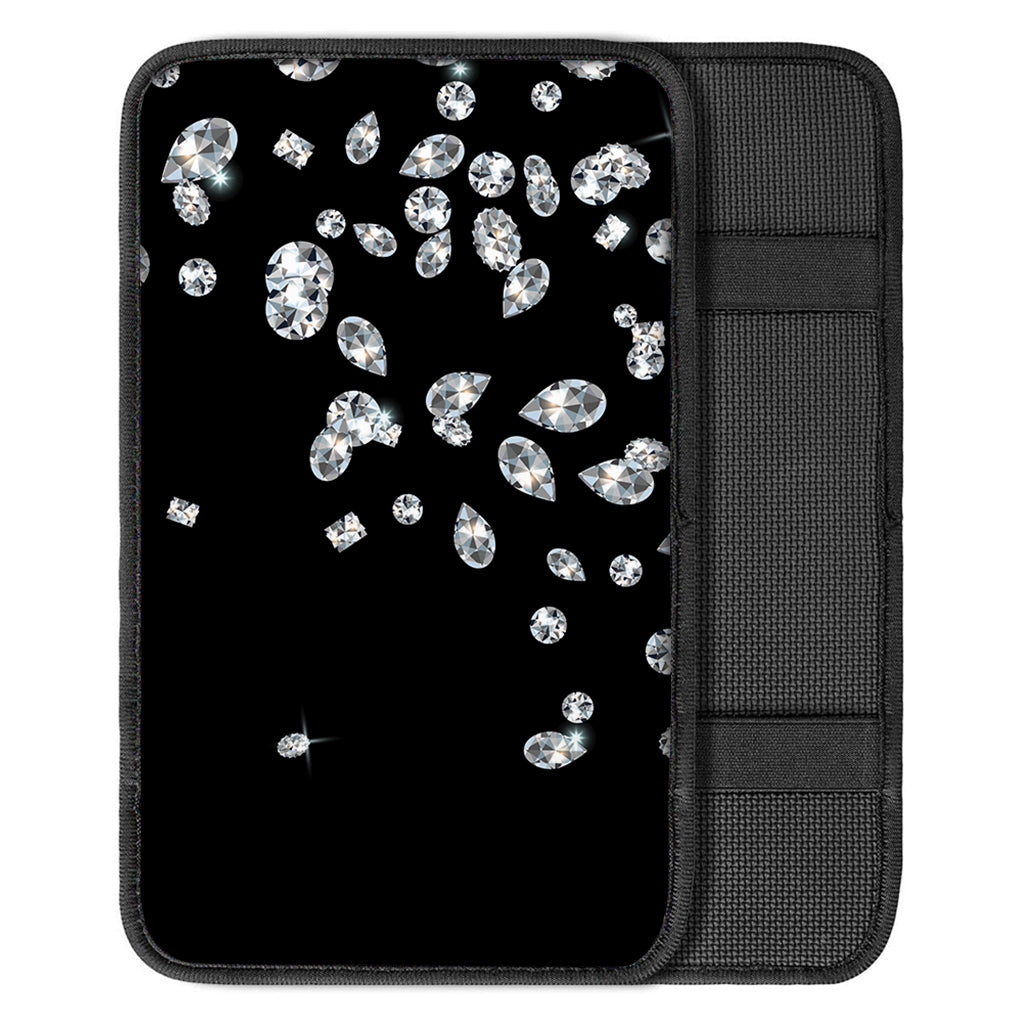 Diamond Gems Print Car Center Console Cover
