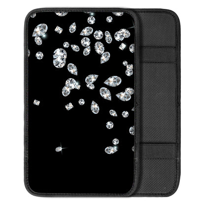 Diamond Gems Print Car Center Console Cover