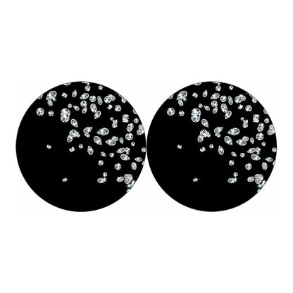Diamond Gems Print Car Coasters