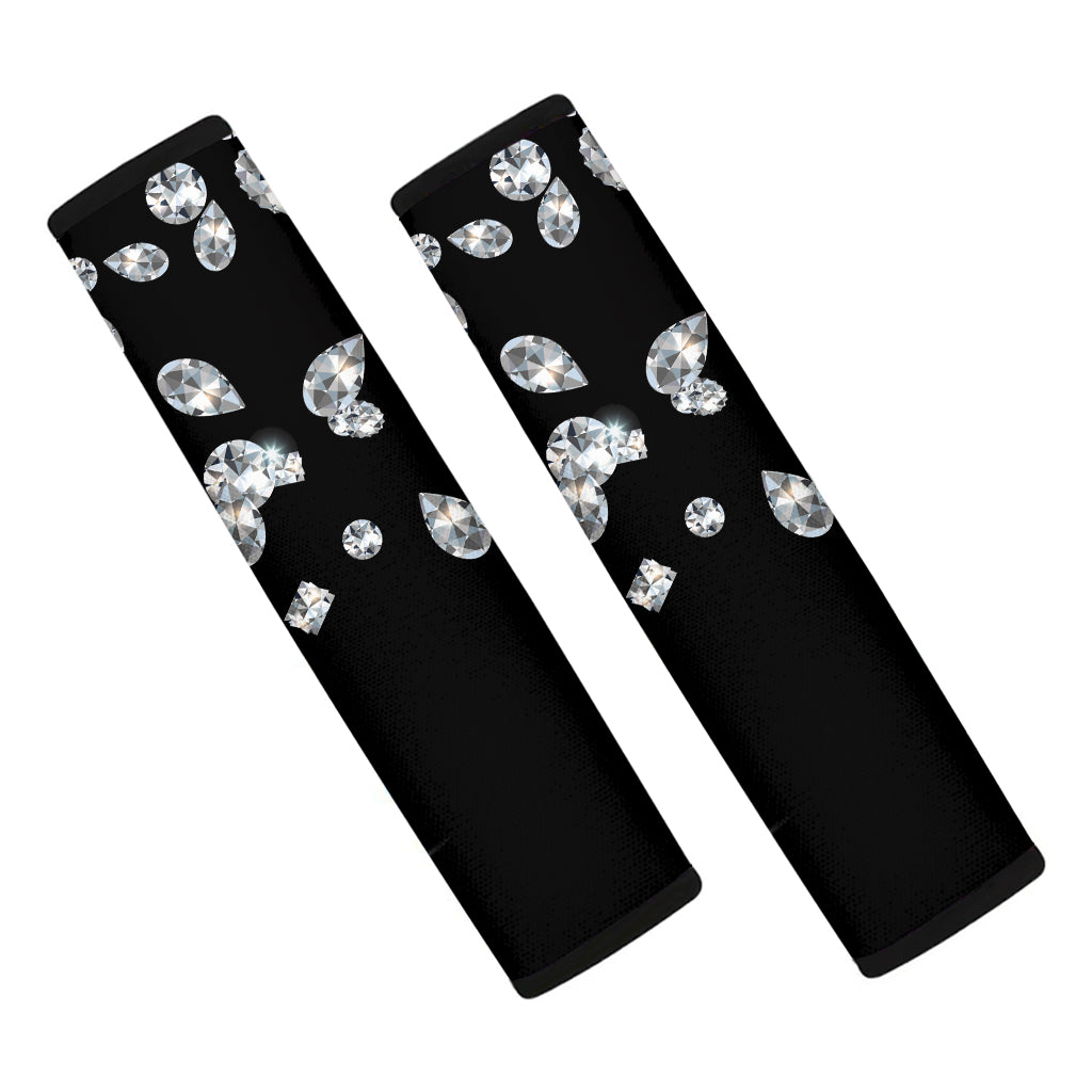 Diamond Gems Print Car Seat Belt Covers