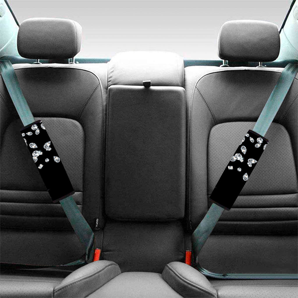 Diamond Gems Print Car Seat Belt Covers