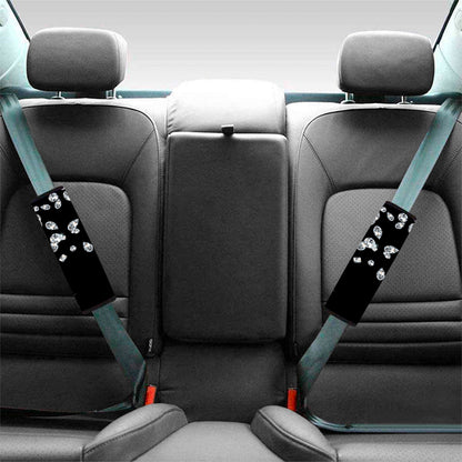 Diamond Gems Print Car Seat Belt Covers