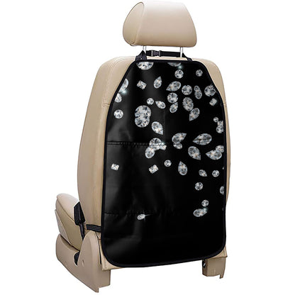Diamond Gems Print Car Seat Organizers