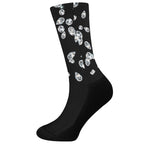 Diamond Gems Print Crew Socks
