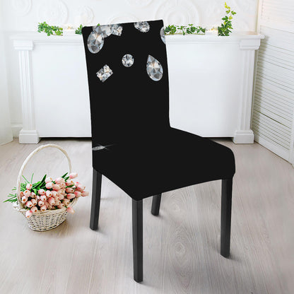 Diamond Gems Print Dining Chair Slipcover