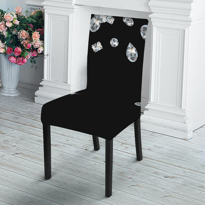 Diamond Gems Print Dining Chair Slipcover