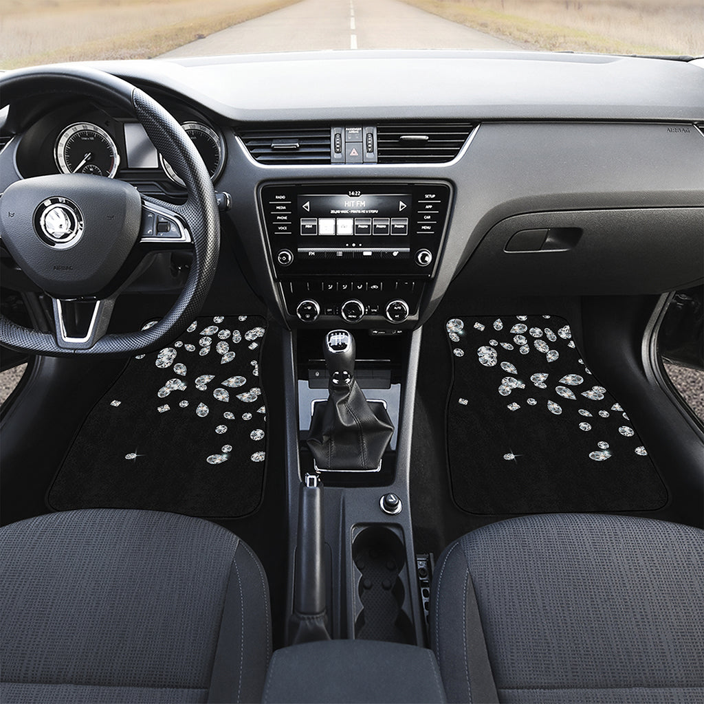 Diamond Gems Print Front Car Floor Mats