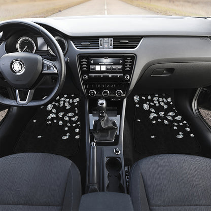 Diamond Gems Print Front Car Floor Mats