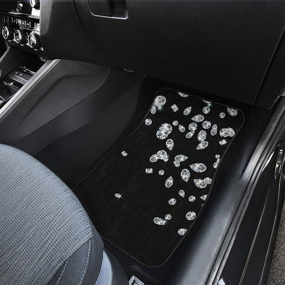Diamond Gems Print Front Car Floor Mats