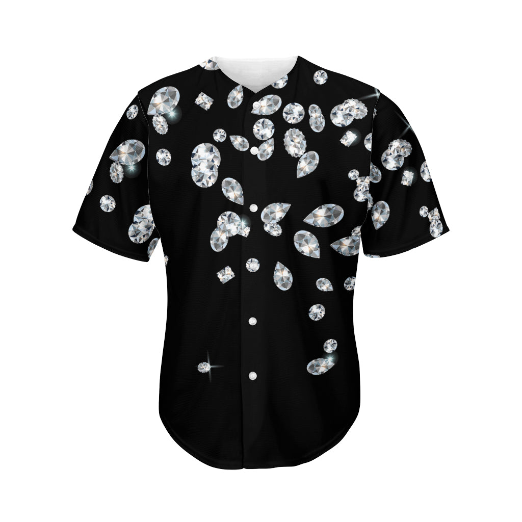 Diamond Gems Print Men's Baseball Jersey
