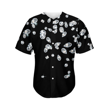 Diamond Gems Print Men's Baseball Jersey