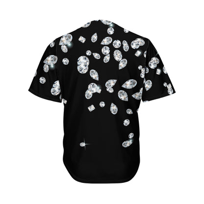 Diamond Gems Print Men's Baseball Jersey