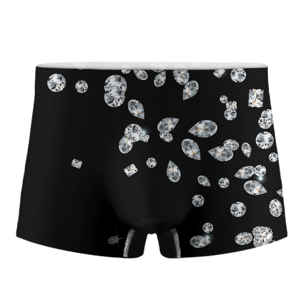 Diamond Gems Print Men's Boxer Briefs