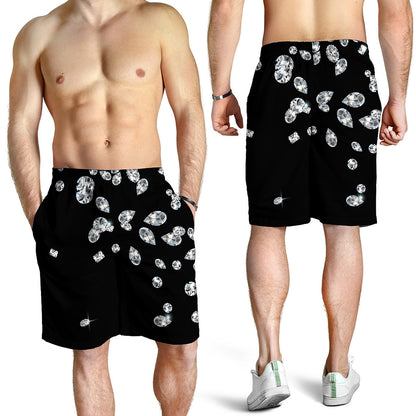 Diamond Gems Print Men's Shorts