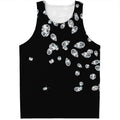 Diamond Gems Print Men's Tank Top