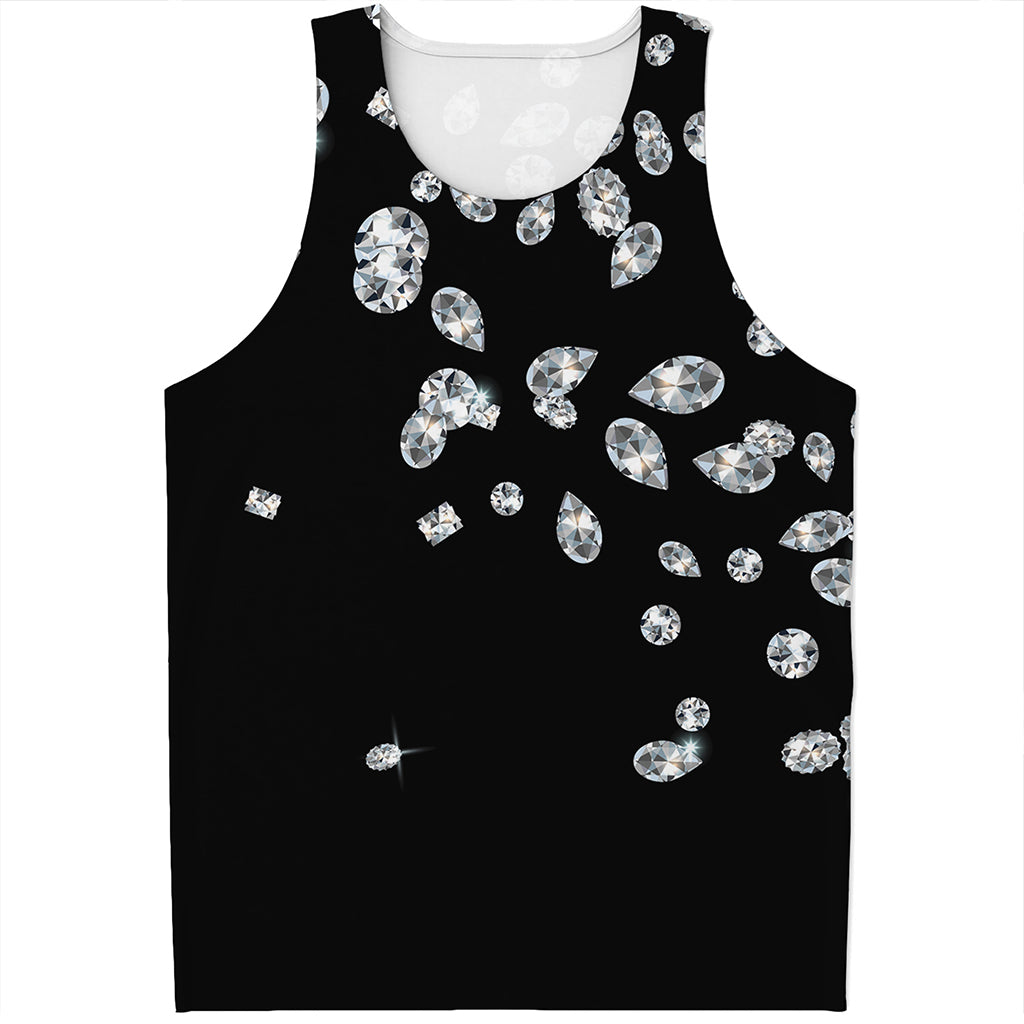 Diamond Gems Print Men's Tank Top