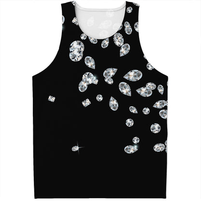 Diamond Gems Print Men's Tank Top