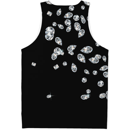 Diamond Gems Print Men's Tank Top