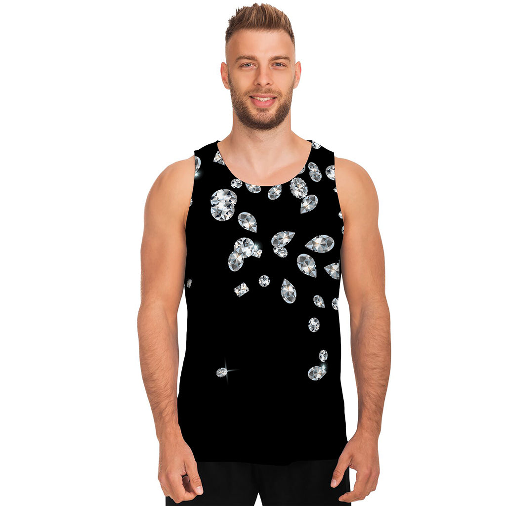 Diamond Gems Print Men's Tank Top