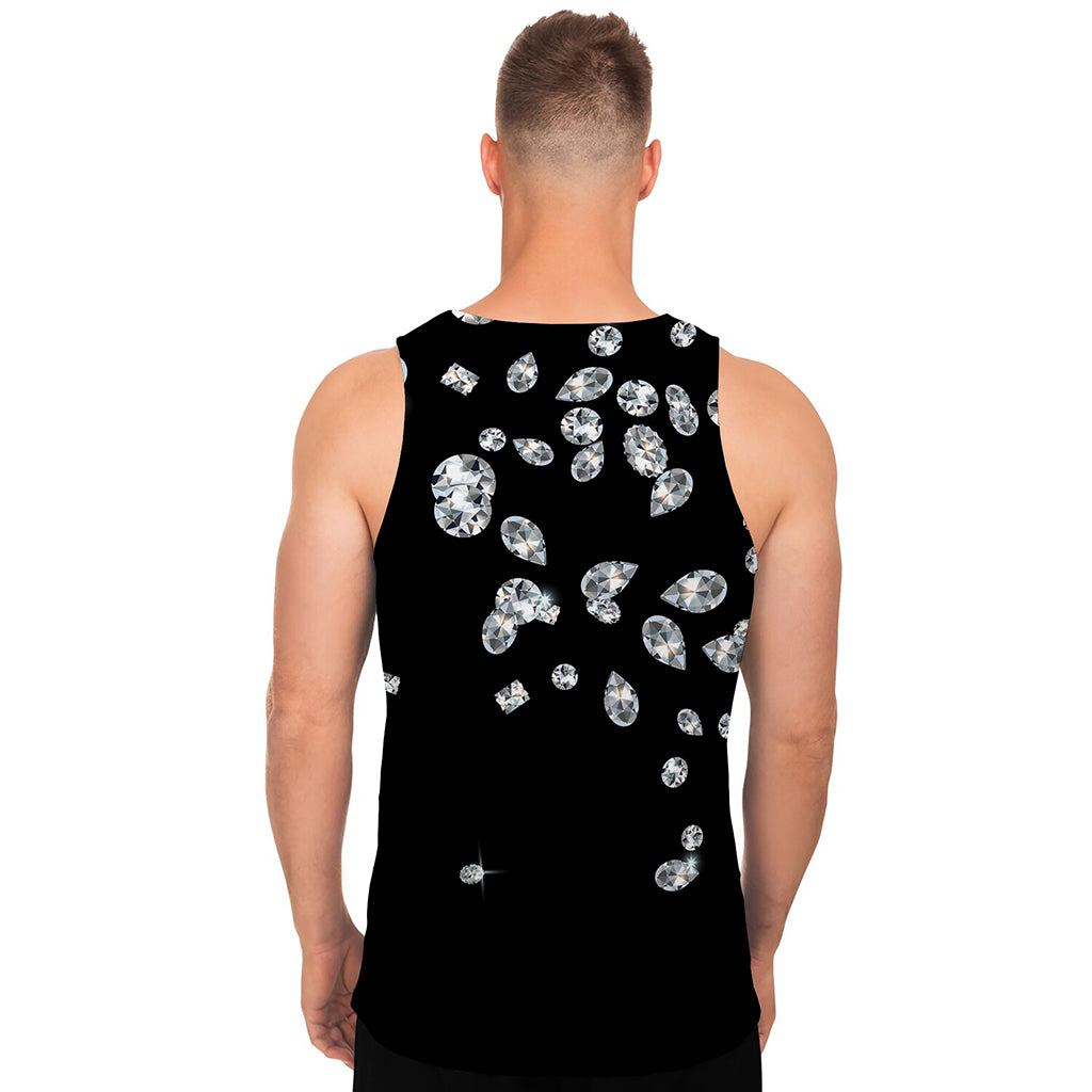 Diamond Gems Print Men's Tank Top