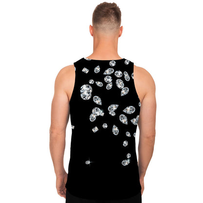 Diamond Gems Print Men's Tank Top