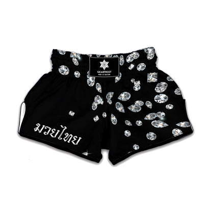Diamond Gems Print Muay Thai Boxing Shorts