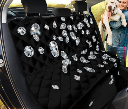 Diamond Gems Print Pet Car Back Seat Cover