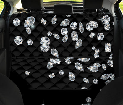 Diamond Gems Print Pet Car Back Seat Cover
