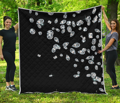 Diamond Gems Print Quilt