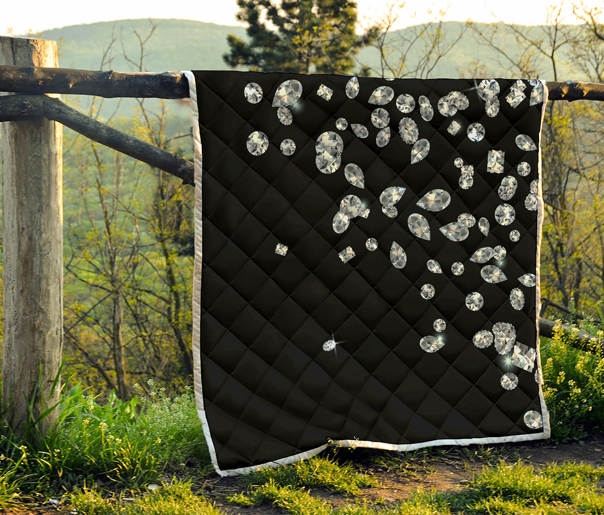 Diamond Gems Print Quilt