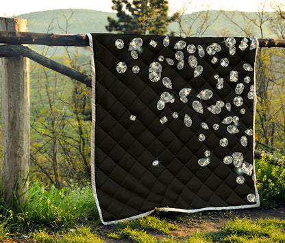 Diamond Gems Print Quilt