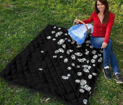 Diamond Gems Print Quilt