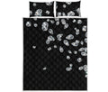 Diamond Gems Print Quilt Bed Set