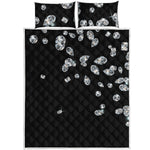 Diamond Gems Print Quilt Bed Set