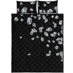 Diamond Gems Print Quilt Bed Set