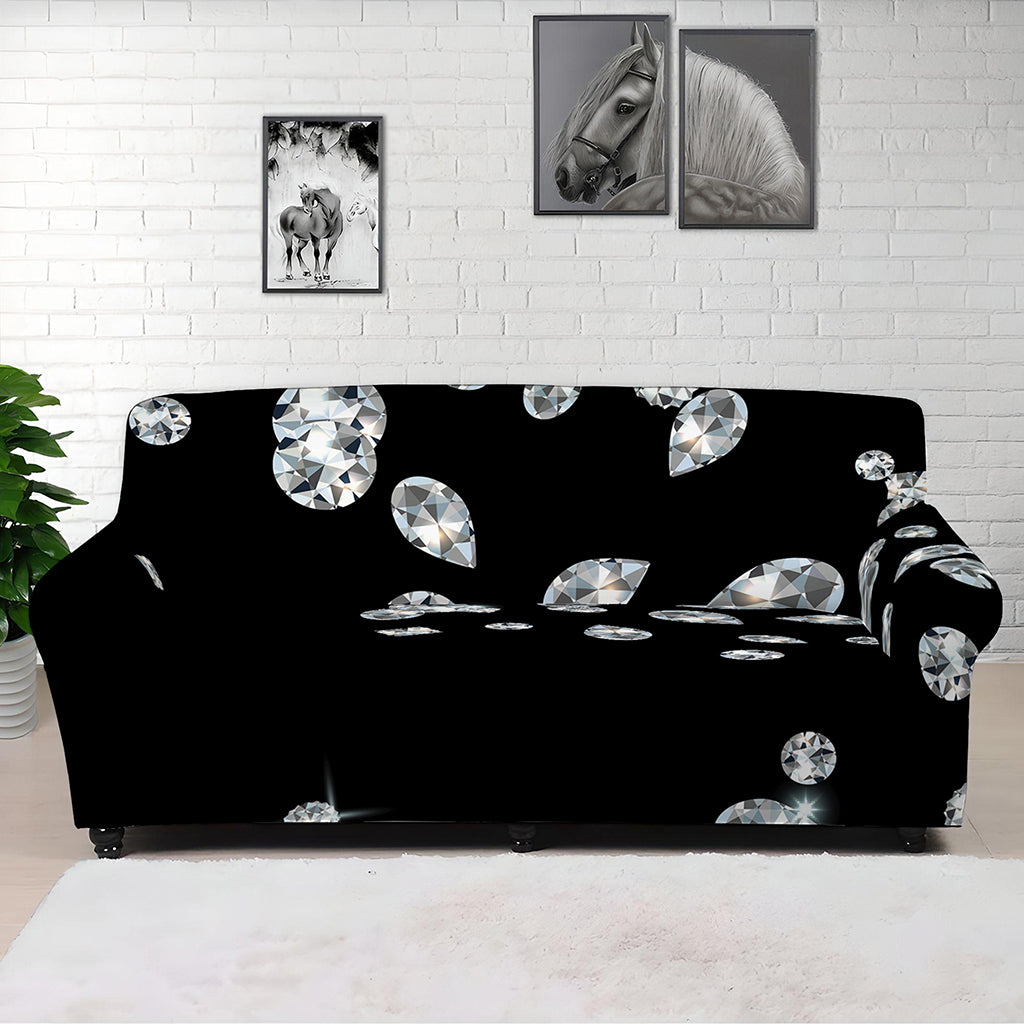 Diamond Gems Print Sofa Cover