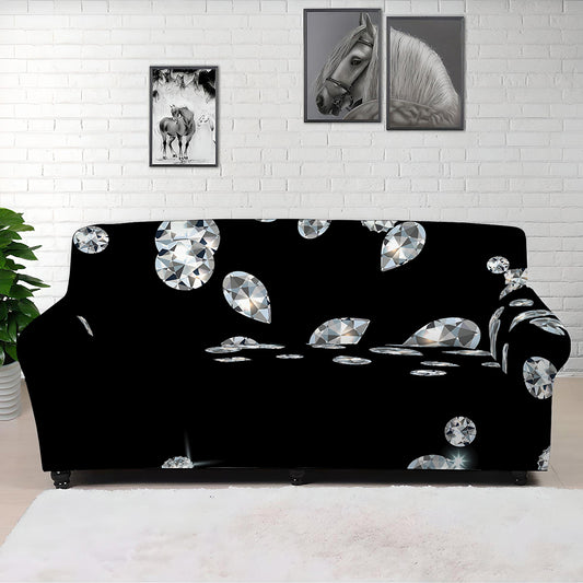 Diamond Gems Print Sofa Cover