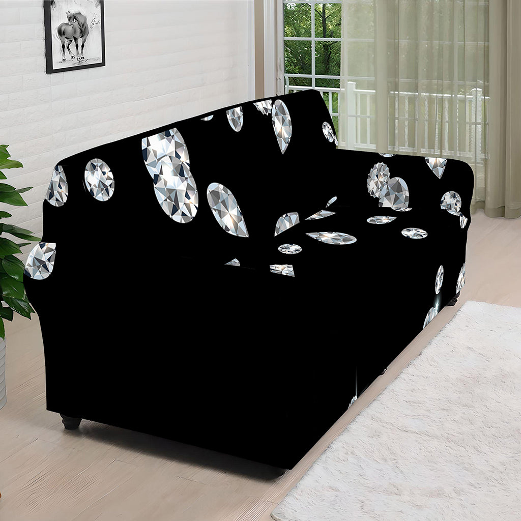 Diamond Gems Print Sofa Cover