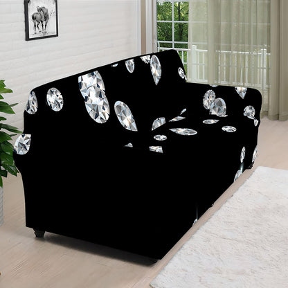 Diamond Gems Print Sofa Cover