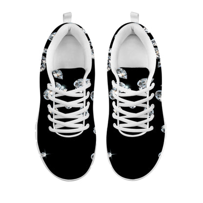 Diamond Gems Print White Sneakers