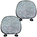 Diamond (NOT Real) Glitter Print Car Headrest Covers