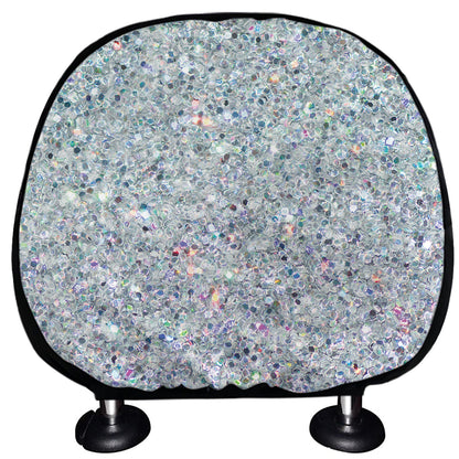 Diamond Glitter Artwork Print (NOT Real Glitter) Car Headrest Covers