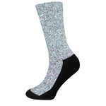 Diamond Glitter Artwork Print (NOT Real Glitter) Crew Socks