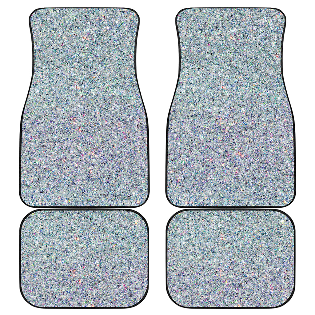 Diamond Glitter Artwork Print (NOT Real Glitter) Front and Back Car Floor Mats