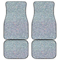 Diamond (NOT Real) Glitter Print Front and Back Car Floor Mats