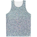 Diamond (NOT Real) Glitter Print Men's Tank Top
